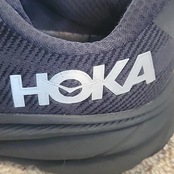 Hoka Clifton 9 Black Athletic Shoes - Picture 7 of 7